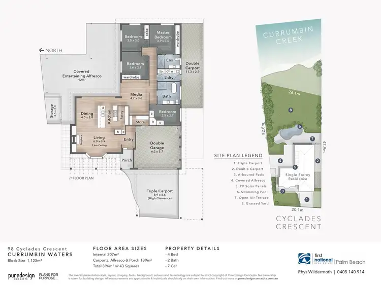 Floorplan of Homely house listing, 98 Cyclades Crescent, Currumbin Waters QLD 4223