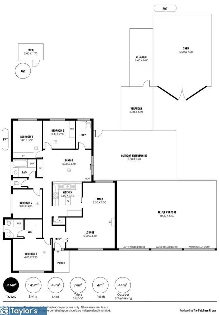 Floorplan of Homely house listing, 15 Buttercup Grove, Blakeview SA 5114