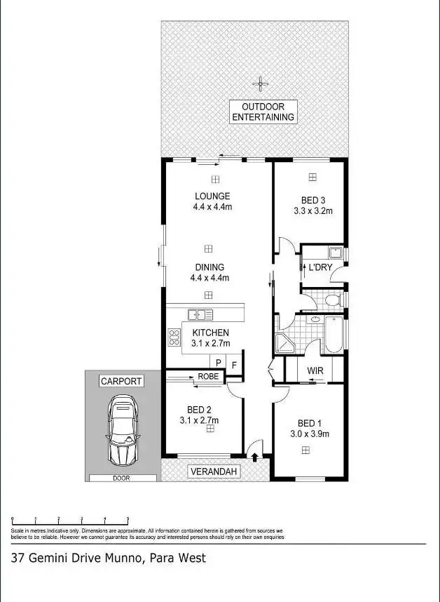 Floorplan of Homely house listing, 37 Gemini Drive, Munno Para West SA 5115