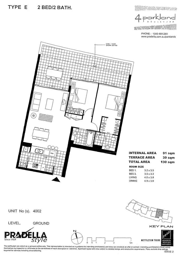 Floorplan of Homely apartment listing, 4002/4 Parkland Boulevard, Brisbane City QLD 4000