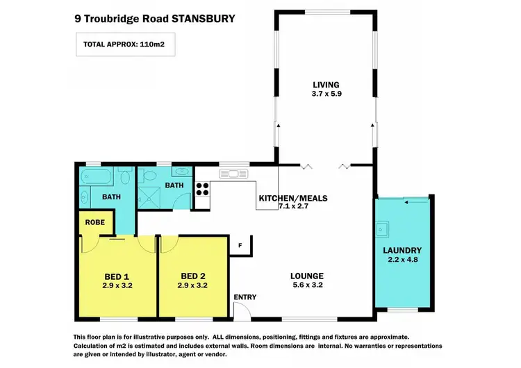 Floorplan of Homely house listing, 9 Troubridge Road, Stansbury SA 5582