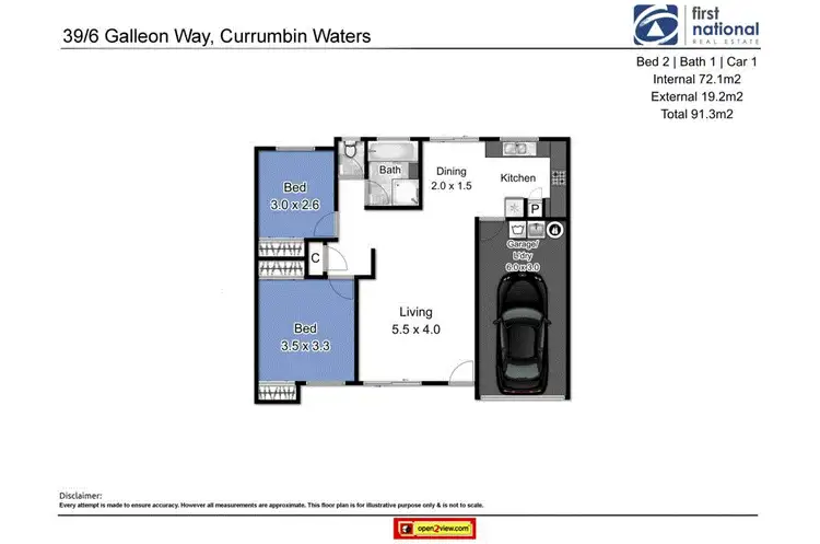 Floorplan of Homely townhouse listing, 39/6 Galleon Way, Currumbin Waters QLD 4223
