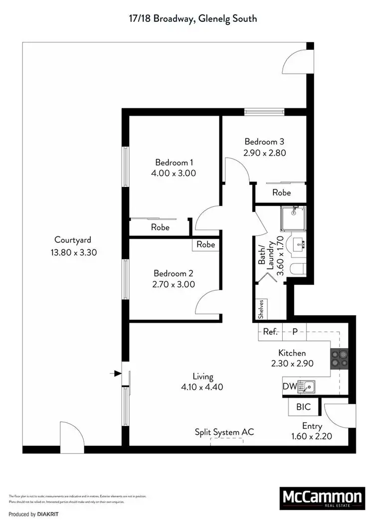 Floorplan of Homely unit listing, 17/18 Broadway, Glenelg South SA 5045