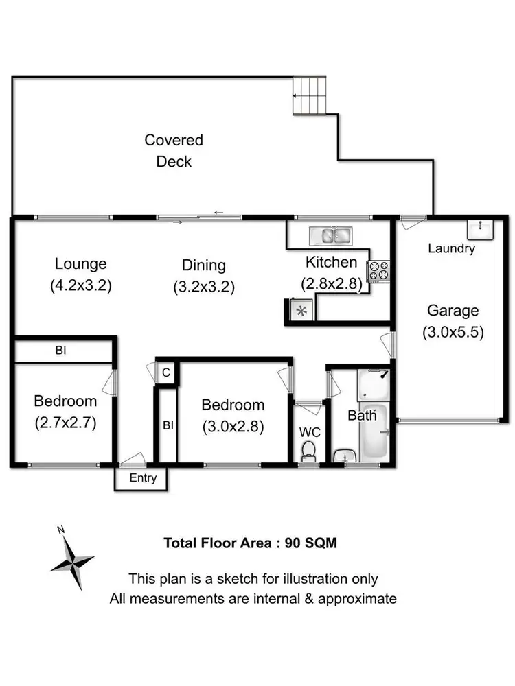 Floorplan of Homely house listing, 1/50 Main Street, Huonville TAS 7109