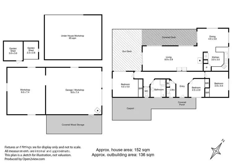 Floorplan of Homely house listing, 44 Kallista Drive, Huonville TAS 7109