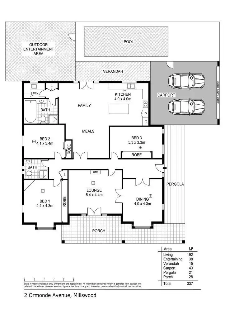 Floorplan of Homely house listing, 2 Ormonde Avenue, Millswood SA 5034