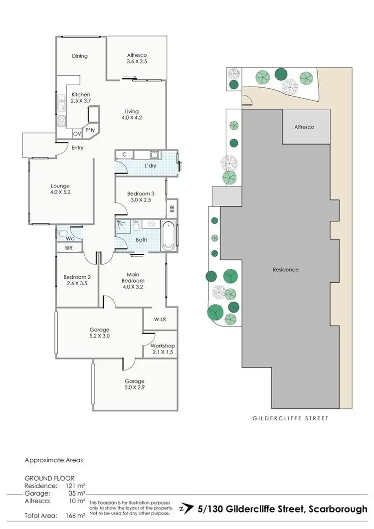 Floorplan of Homely villa listing, 5/130 Gildercliffe Street, Scarborough WA 6019