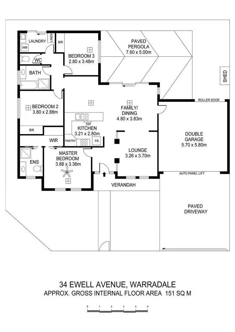 Floorplan of Homely house listing, 34 Ewell Avenue, Warradale SA 5046