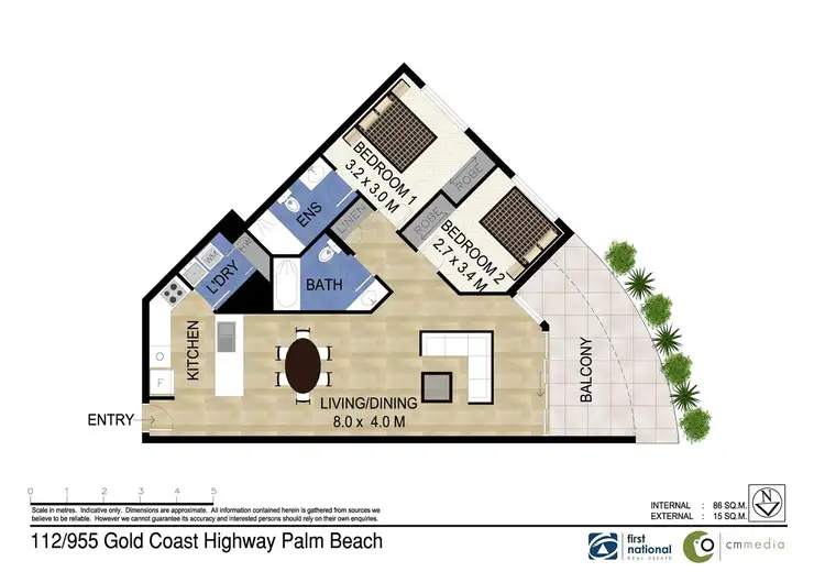 Floorplan of Homely unit listing, 112/955 Gold Coast Highway, Palm Beach QLD 4221