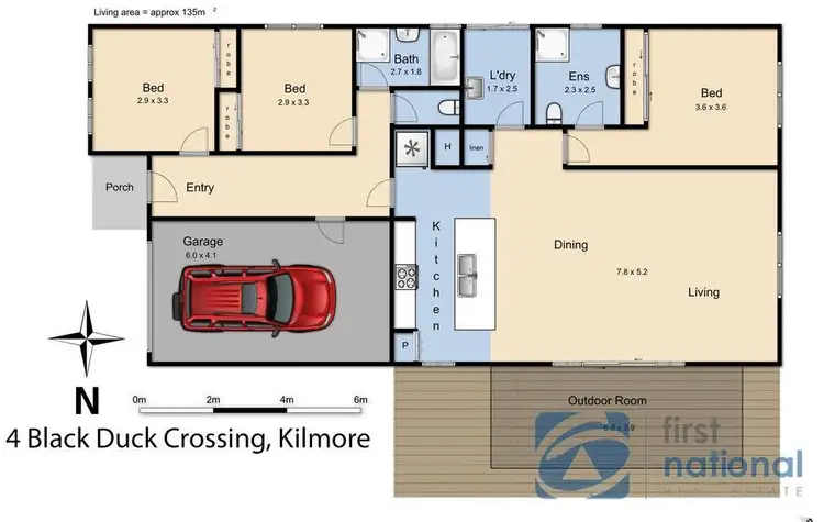 Floorplan of Homely house listing, 4 Black Duck Crossing, Kilmore VIC 3764