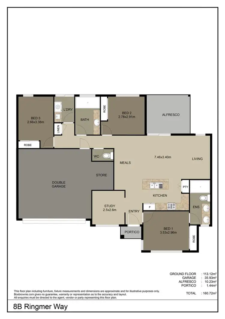 Floorplan of Homely villa listing, 8b Ringmer Way, Westminster WA 6061