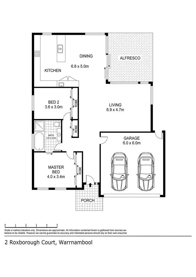 Floorplan of Homely house listing, 2 Roxburgh Court, Warrnambool VIC 3280