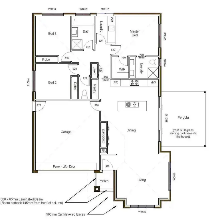 Floorplan of Homely house listing, 18 Chatham Road, Wodonga VIC 3690