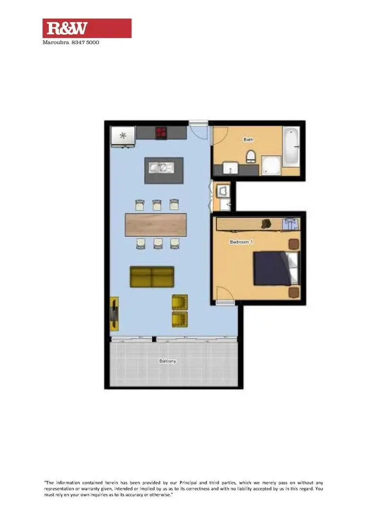 Floorplan of Homely apartment listing, S12.05/178 Thomas Street, Haymarket NSW 2000