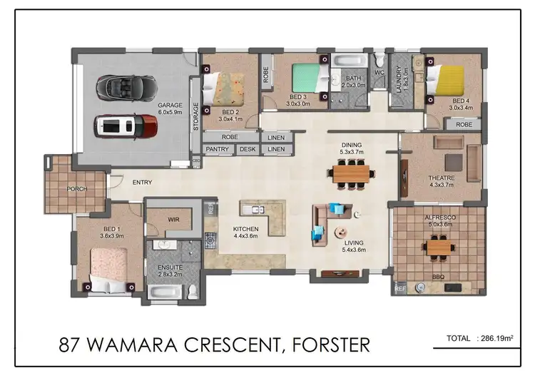 Floorplan of Homely house listing, 87 Wamara Crescent, Forster NSW 2428