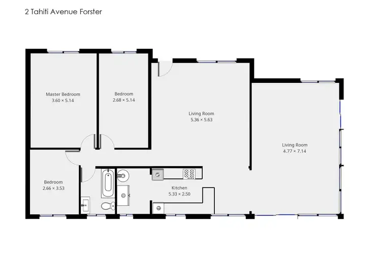 Floorplan of Homely house listing, 2 Tahiti Avenue, Forster NSW 2428