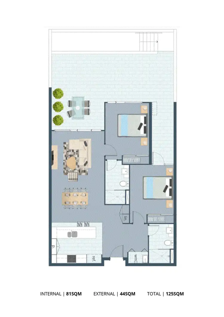 Floorplan of Homely apartment listing, 105/25 Duncan Street, West End QLD 4101