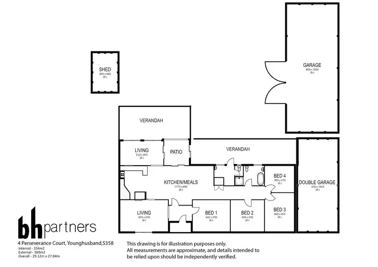 Floorplan of Homely house listing, 4 & 5 Perseverance Court, Younghusband SA 5238