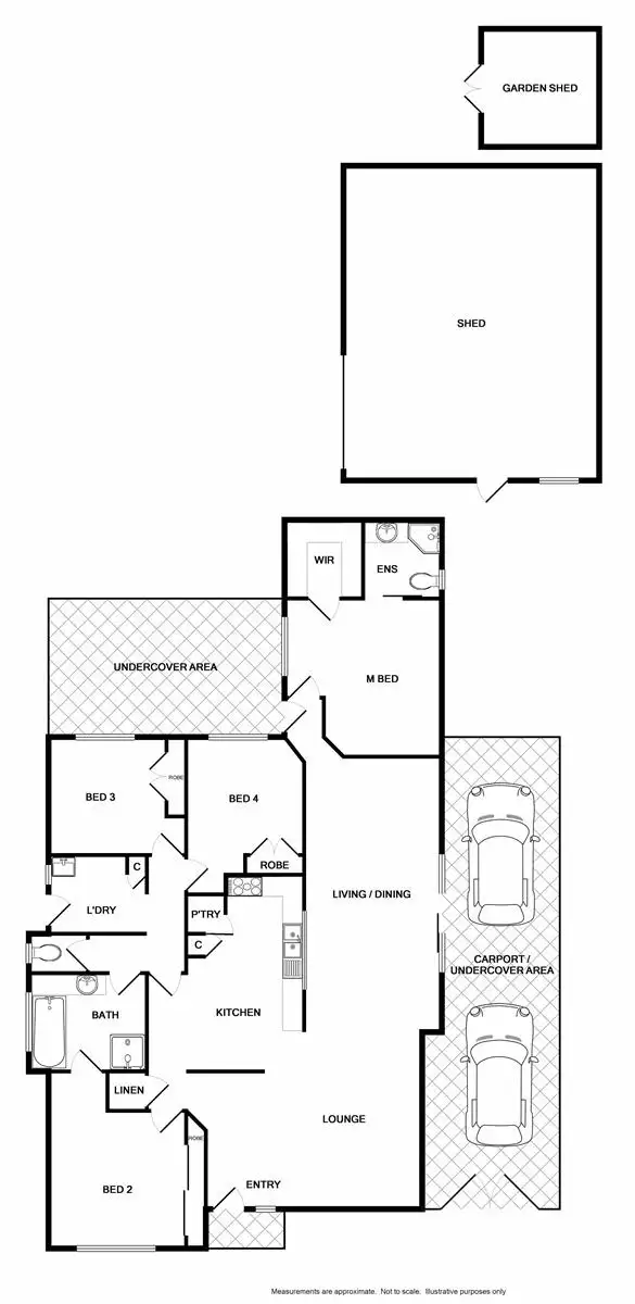 Floorplan of Homely house listing, 23 Azure Drive, Wodonga VIC 3690