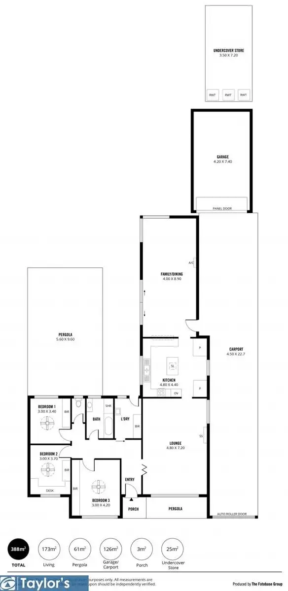 Floorplan of Homely house listing, 1 Valley View Drive, Highbury SA 5089