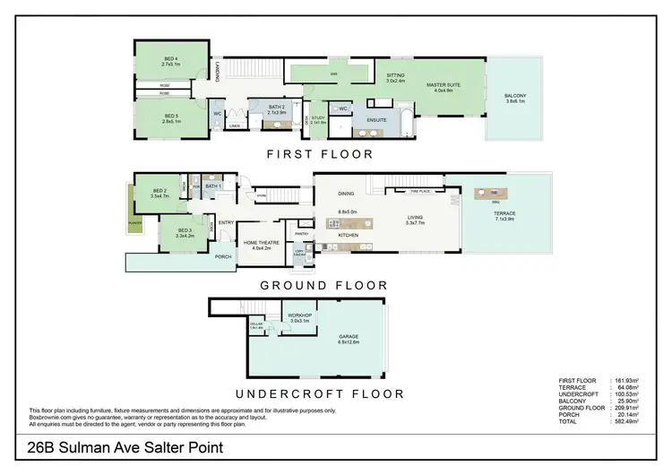 Floorplan of Homely house listing, 26B Sulman Avenue, Salter Point WA 6152