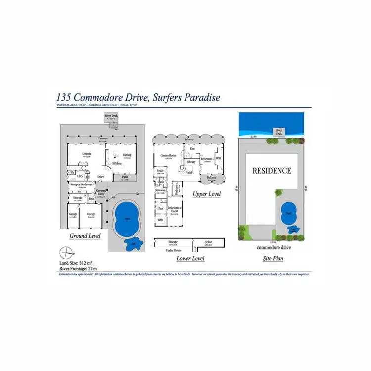 Floorplan of Homely house listing, 135 Commodore Drive, Paradise Waters QLD 4217