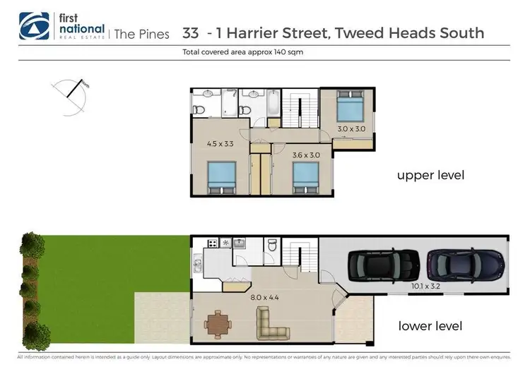 Floorplan of Homely townhouse listing, 33/1-33 Harrier Street, Tweed Heads South NSW 2486