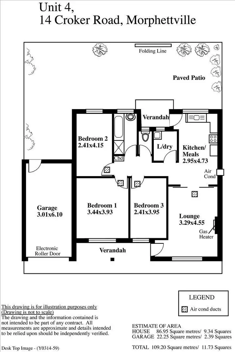 Floorplan of Homely unit listing, 4/14 Croker Road, Morphettville SA 5043