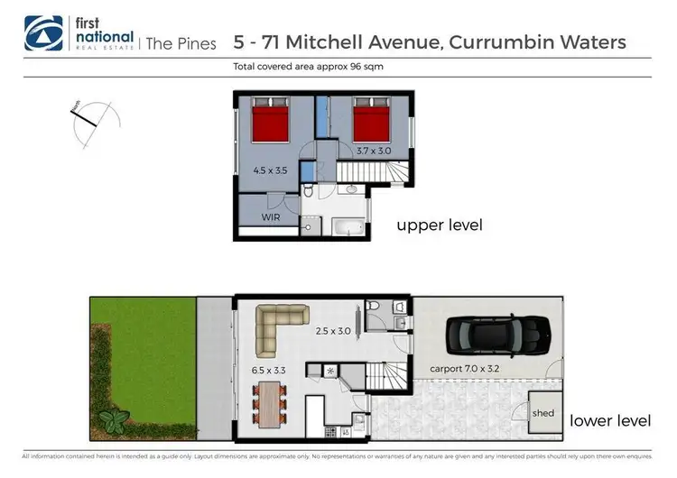 Floorplan of Homely townhouse listing, 5/71 Mitchell  Avenue, Currumbin QLD 4223