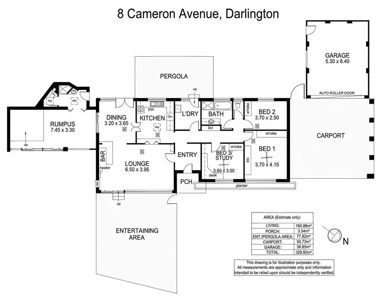 Floorplan of Homely house listing, 8 Cameron Avenue, Darlington SA 5047