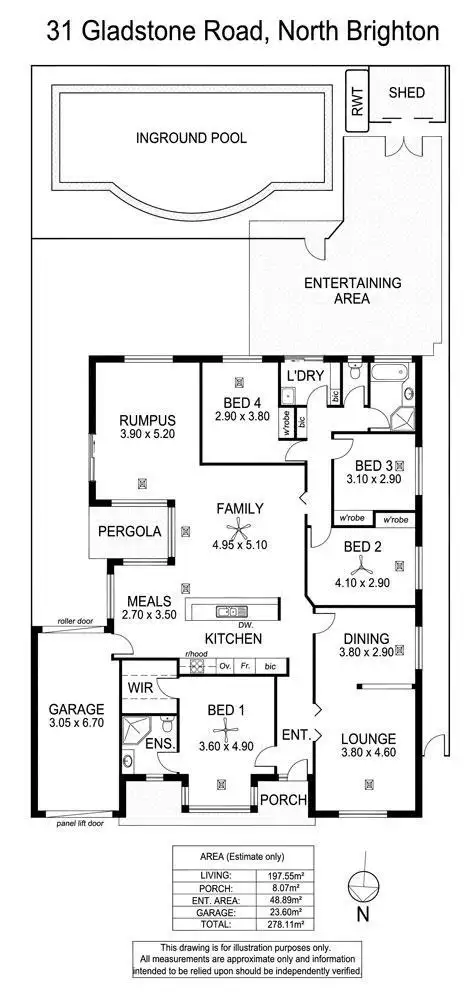 Floorplan of Homely house listing, 31 Gladstone Road, North Brighton SA 5048
