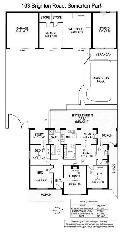Floorplan of Homely house listing, 163 Brighton Road, Somerton Park SA 5044