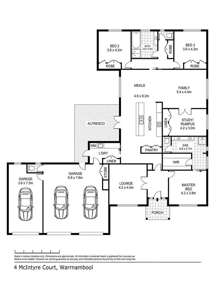 Floorplan of Homely house listing, 4 McIntyre Court, Warrnambool VIC 3280
