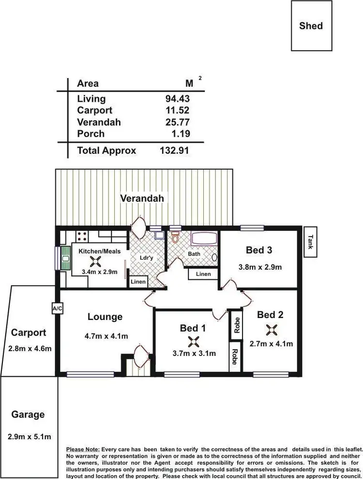 Floorplan of Homely house listing, 18 Stanley Street, Tranmere SA 5073