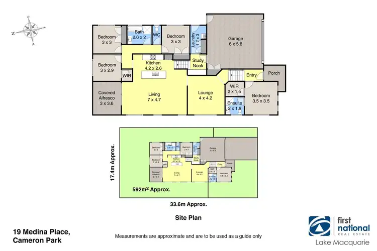 Floorplan of Homely house listing, 19 Medina Place, Cameron Park NSW 2285