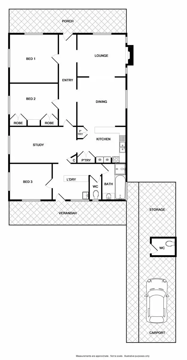 Floorplan of Homely house listing, 57 Howlong Road, Rutherglen VIC 3685