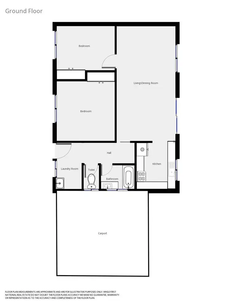 Floorplan of Homely unit listing, 4/14 McEwen Crescent, Wodonga VIC 3690