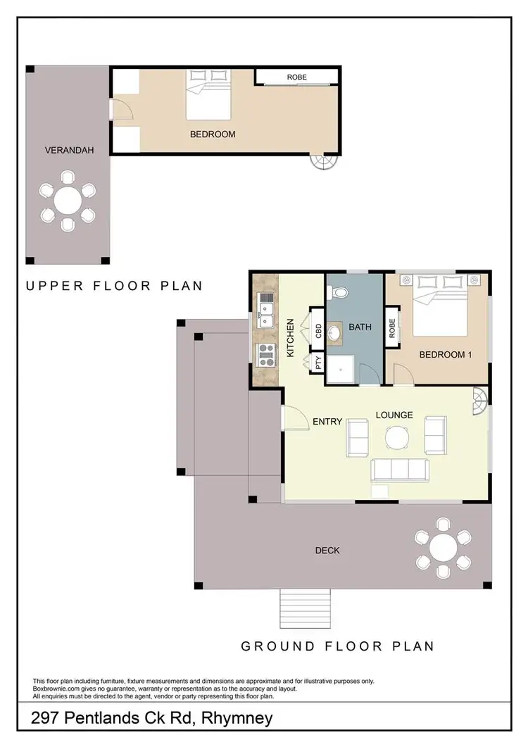 Floorplan of Homely rural property listing, 297 Pentlands Creek Road, Rhymney VIC 3377