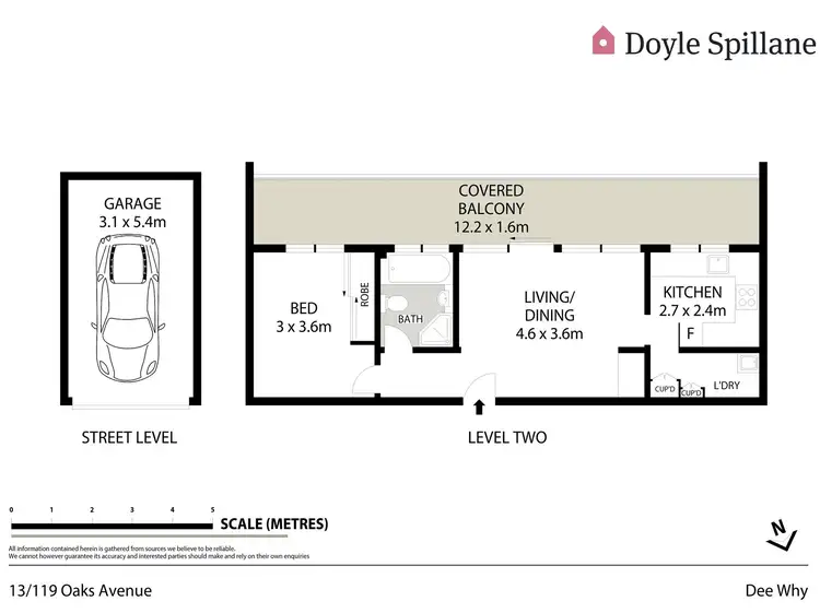 Floorplan of Homely unit listing, 13/119-123 Oaks Avenue, Dee Why NSW 2099