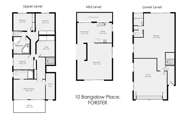Floorplan of Homely house listing, 10 Bangalow Place, Forster NSW 2428