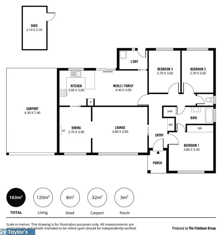 Floorplan of Homely house listing, 32 Kerry Street, Salisbury Downs SA 5108