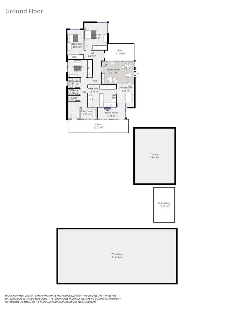 Floorplan of Homely house listing, 16 Loch Street, Beechworth VIC 3747