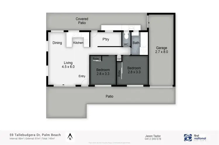 Floorplan of Homely house listing, 59 Tallebudgera Drive, Palm Beach QLD 4221