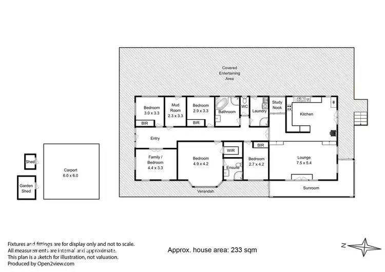 Floorplan of Homely house listing, 32 Moss Beds Road, Mountain River TAS 7109
