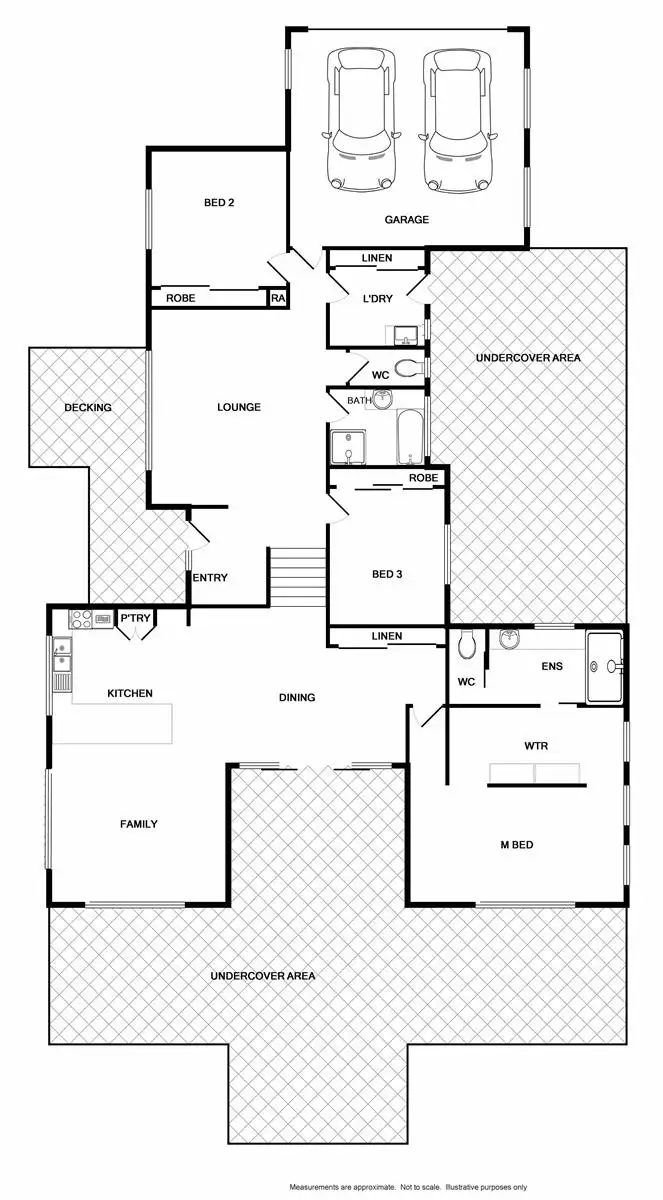 Floorplan of Homely house listing, 14 Peregrine Place, Wodonga VIC 3690