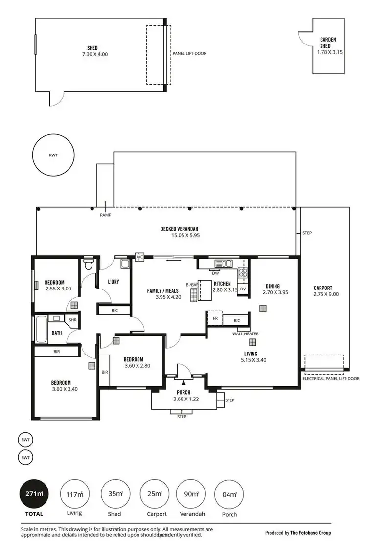 Floorplan of Homely house listing, 8 Dobson Avenue, Pasadena SA 5042