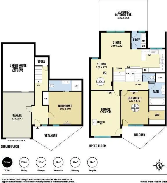 Floorplan of Homely townhouse listing, 2/35A South Esplanade, Glenelg South SA 5045