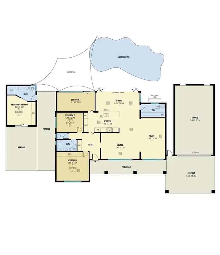 Floorplan of Homely house listing, 18 Whiteleaf Crescent, Glengowrie SA 5044