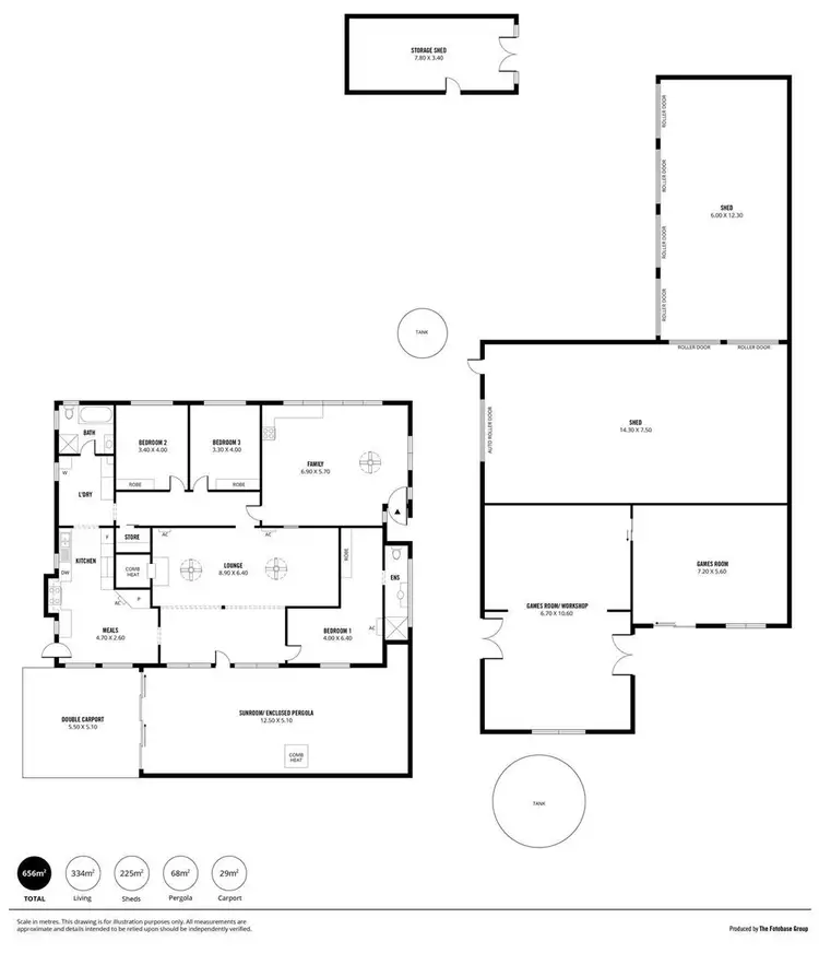 Floorplan of Homely house listing, 722 East Front Road, Younghusband SA 5238
