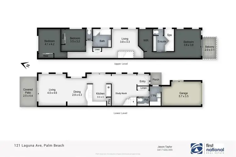 Floorplan of Homely townhouse listing, 2/121 Laguna Avenue, Palm Beach QLD 4221